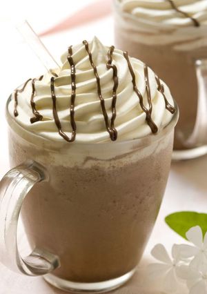 Una foto de Copa de chocolate al microondas