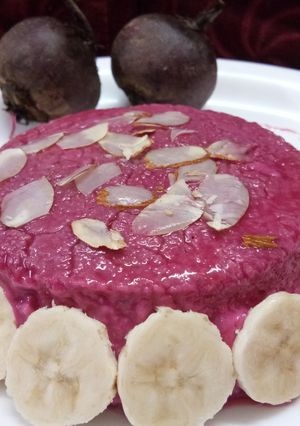 A picture of Beet Pudding.