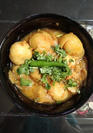 A picture of Tinda (Indian  round gourd) masala.