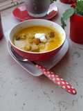 Sweet potato and lentil soup