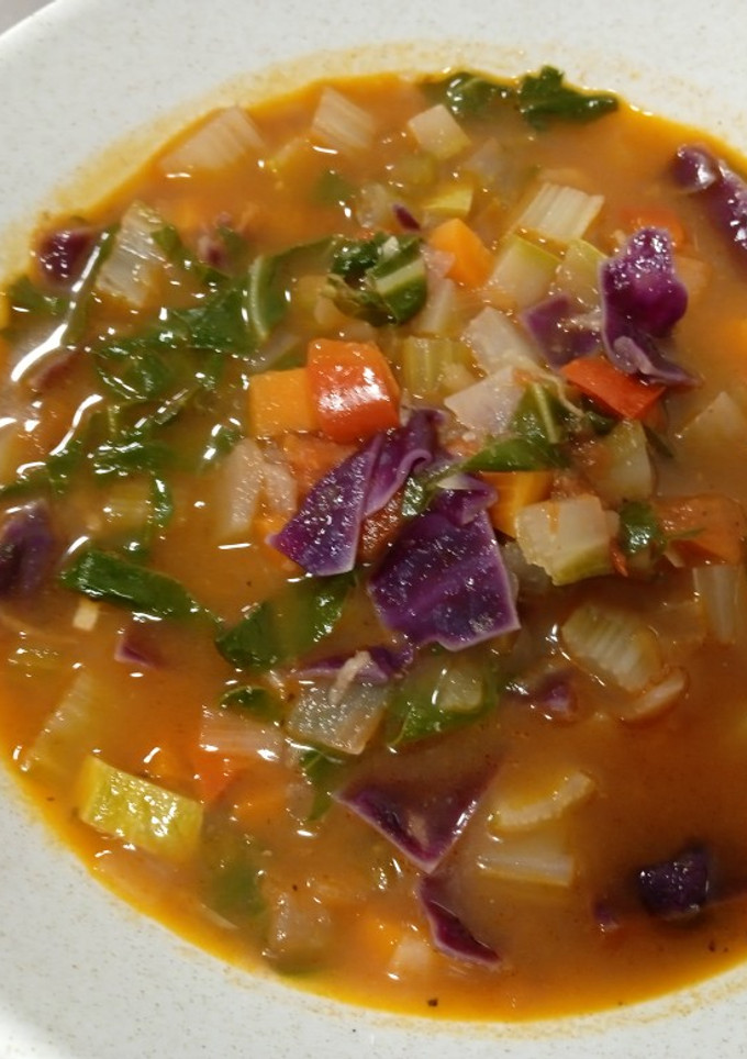 Una foto de Olla multicolor 🌈 de verduras