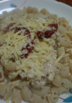 Una foto de Pastas con queso azul.