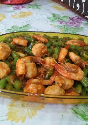 Foto resep Tumis buncis udang bakso