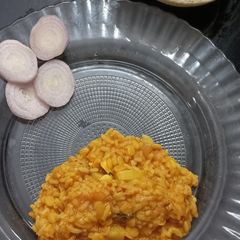 A picture of Gobindobhog rice masala khichdi.