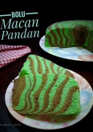 Foto resep 16 - Bolu Macan Pandan (versi kukus)