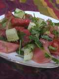 Watermelon cucumber salad