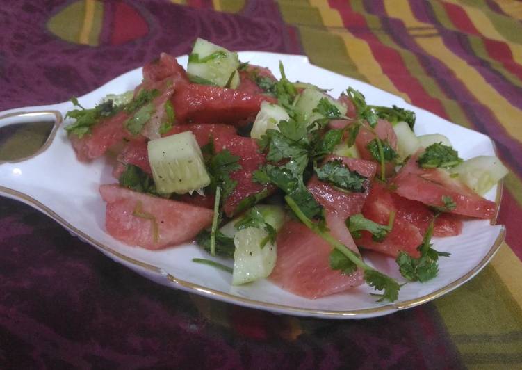 Step-by-Step Guide to Cook Perfect Watermelon cucumber salad