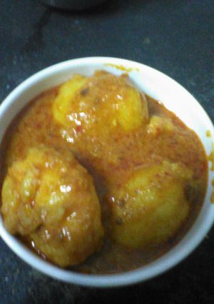 A picture of Kashmiri Dum Potato.