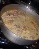 Pollo en crema a mi estilo