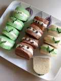 Roti Kukus Pontianak mini (Ori, Pandan, Cokelat)
