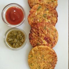 A picture of Besan Mixed Veg Pancake.