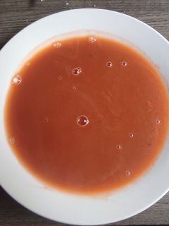 Una foto de Crema de tomates