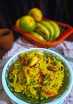 A picture of Vermicelli upma.