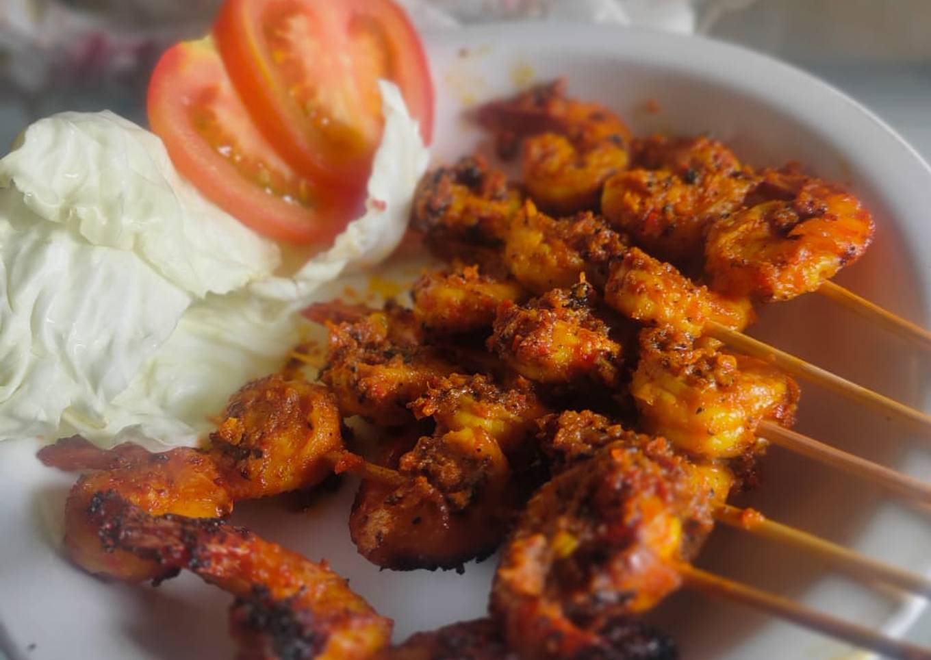 Resep Sate Udang Bakar Pedas Anti Gagal