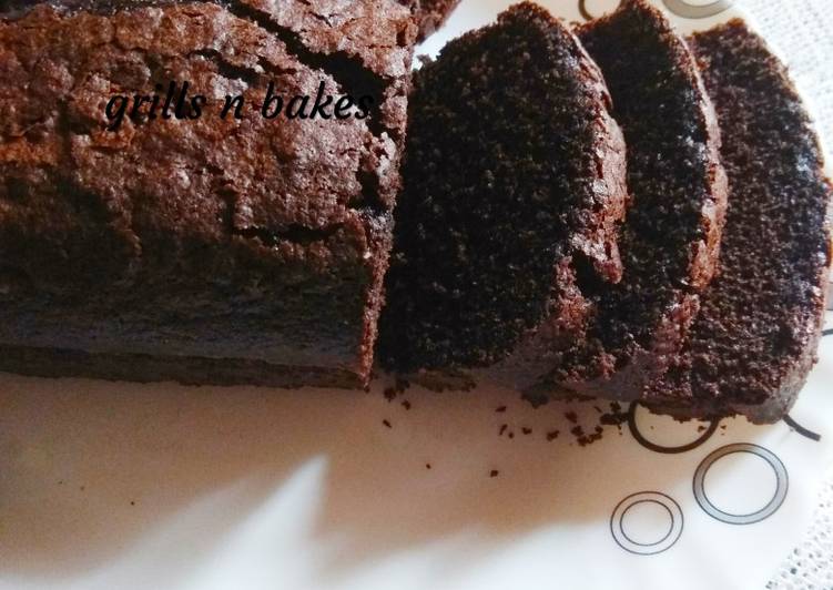 Chocolate loaf teatime cake