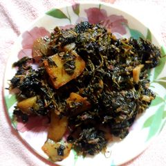 A picture of Methi Aloo.