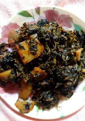 A picture of Methi Aloo.