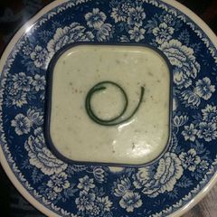A picture of Cucumber raita.