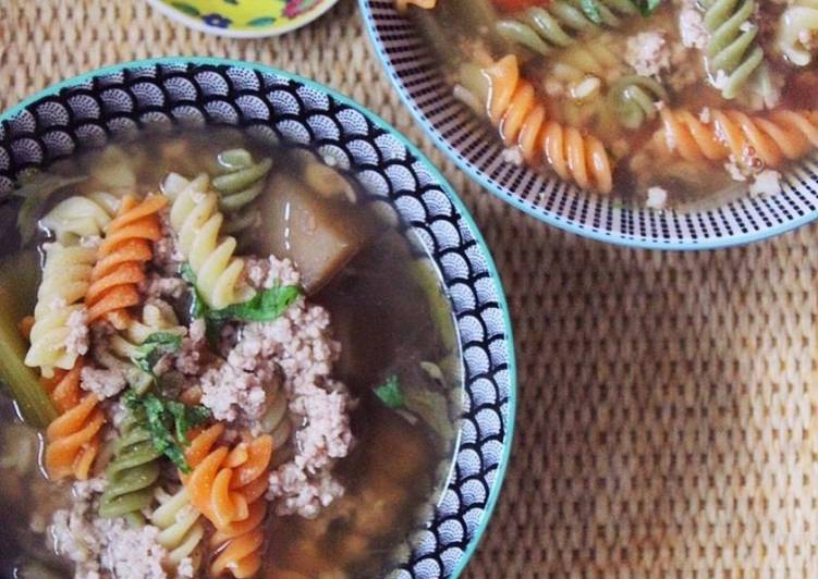 Recipe of Yummy Asian style pasta soup