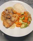 Pollo en salsa marsala