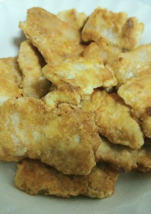 รูปของ หมูสามชั้นชุบไข่ทอด เมนูเด็ก 2 ขวบ