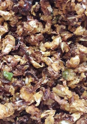 A picture of Cabbage pakoda ka boora.