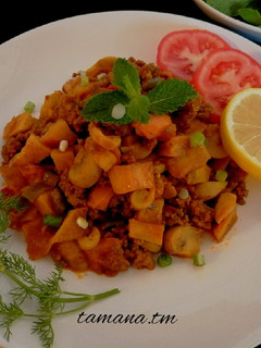 عکسی از دستور خوراک گوشت چرخکرده