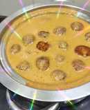 Banana subj(kacha khol) potato panner malai kofta