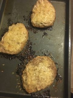 A picture of Parmesan pork chops.