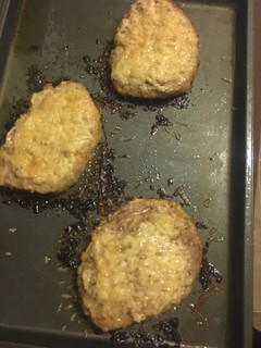 A picture of Parmesan pork chops.