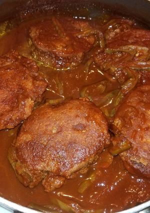 A picture of Tortas de Camaron con Nopales.