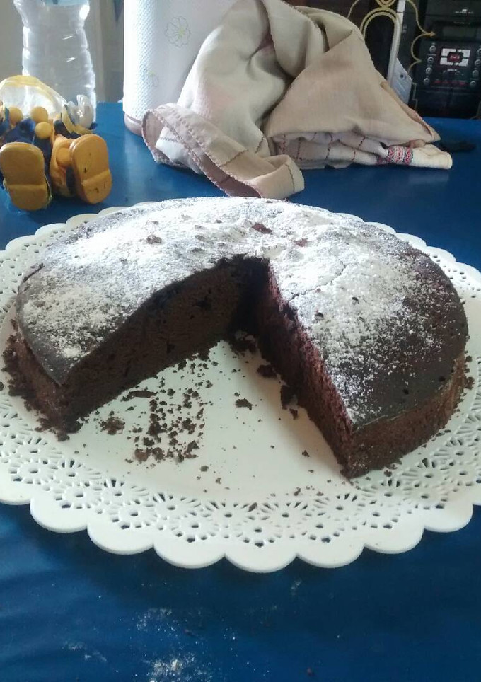 Una foto de Torta de café y cacao amargo