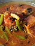 Gulai tumis darat betik dan udang