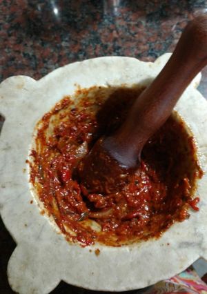 Una foto de Salsa de verduras asada