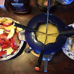 A picture of California Farm Blue Cheese Fondue Party Dinner.