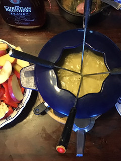 A picture of California Farm Blue Cheese Fondue Party Dinner.
