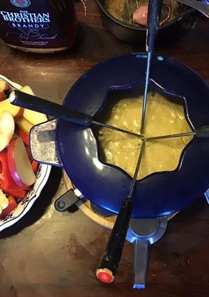 A picture of California Farm Blue Cheese Fondue Party Dinner.
