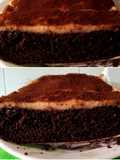 Chocolate Curtard Cream Cake(Kue Krim Custard Cokelat)