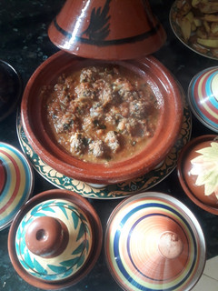 صورة لوصفة الطاجين المغربي الأصلي باللحم المفروم