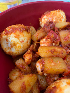 Foto resep Balado Telur Kentang Udang