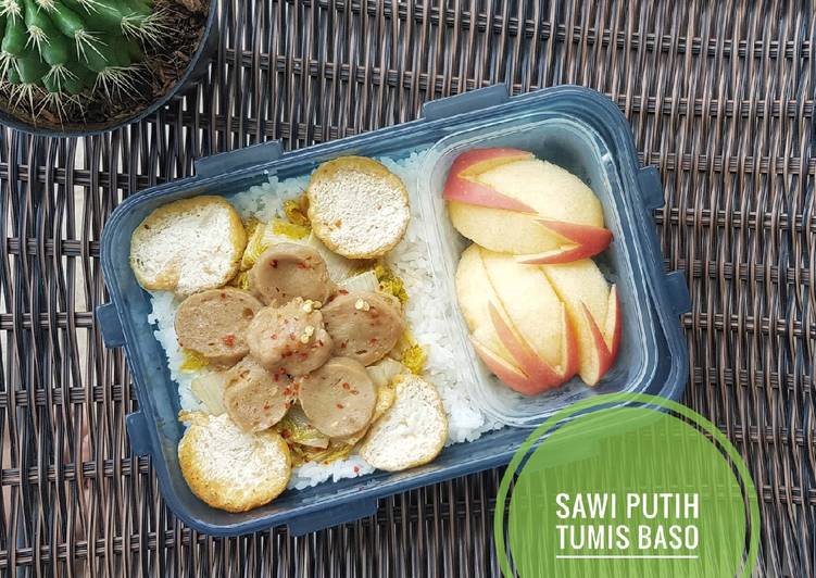 Cara Buat Sawi Putih Tumis Bakso Untuk Jualan