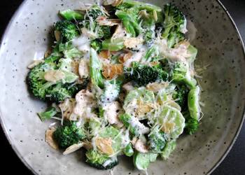 How To Cooking Recipe Broccoli Caesar Salad Savory Delicious