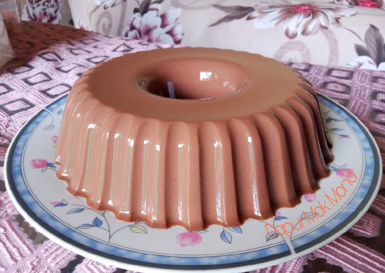 Cara Membuat Pudding coklat lembut Untuk Pemula!