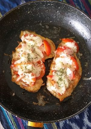 Foto resep Grilled Chicken and Tomato Cheese