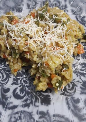 Una foto de Arroz con vegetales