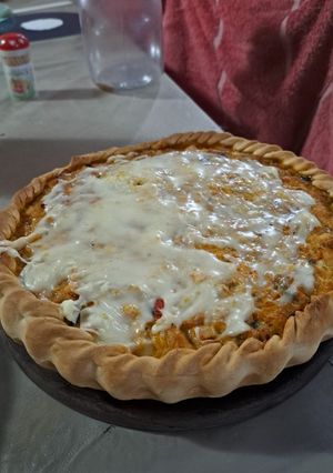 Una foto de Tarta de pollo y verduras