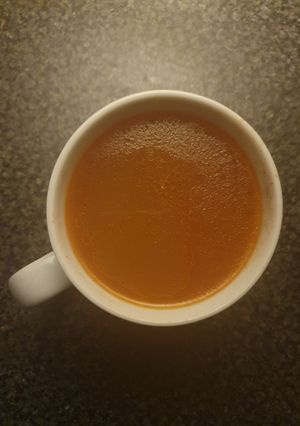 A picture of Spicy Chilli Tomato Chicken Rice Soup.
