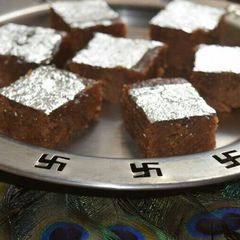 Red kidney beans fudge (barfi) A picture of Red kidney beans fudge (barfi).