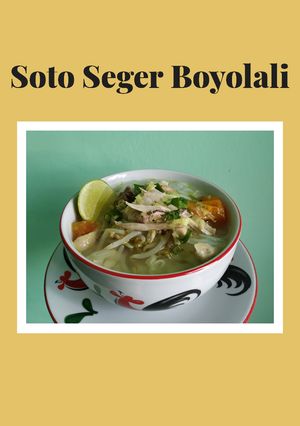 Foto resep Soto Seger Boyolali