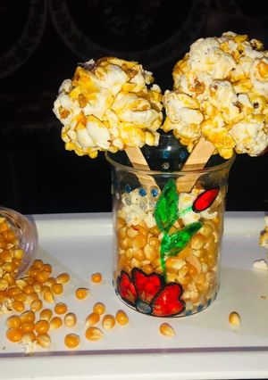A picture of Popcorn lollies.